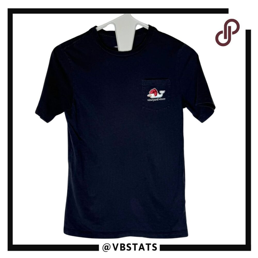 Vineyard Vines Boys' Crew Neck 100% Cotton Short Sleeve T-Shirt‎ Black Small